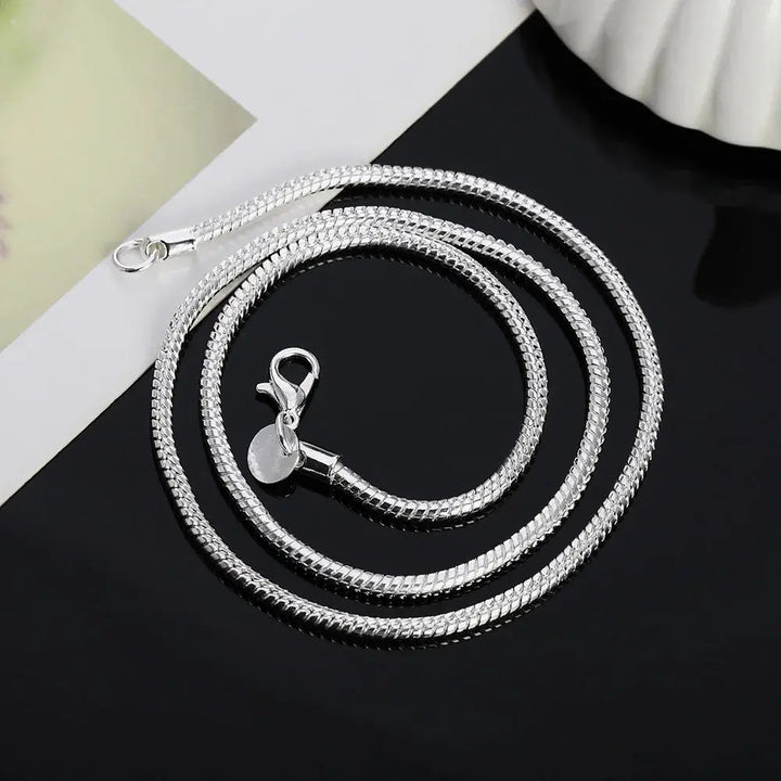 Drune925 3Mm Sterling Silber Schlangen Kette