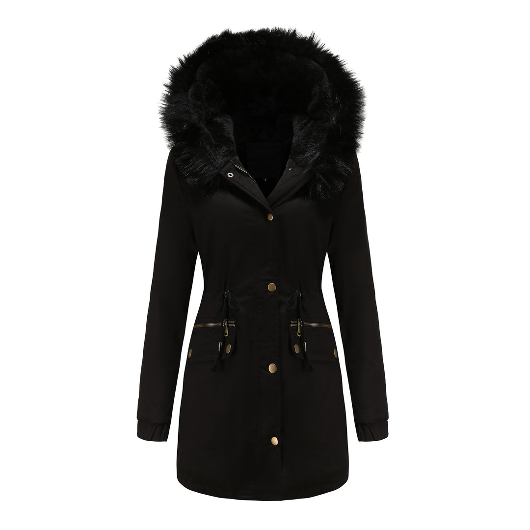 Drune | Damen Wintermantel mit Fleece-Futter und Kapuze