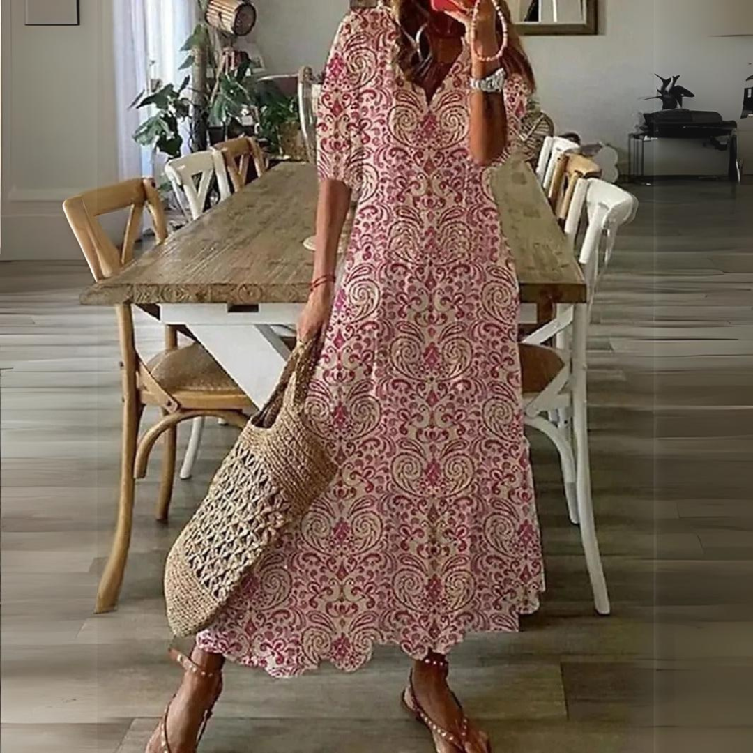 Drune | Maxi Kleid Mit Blumenmuster