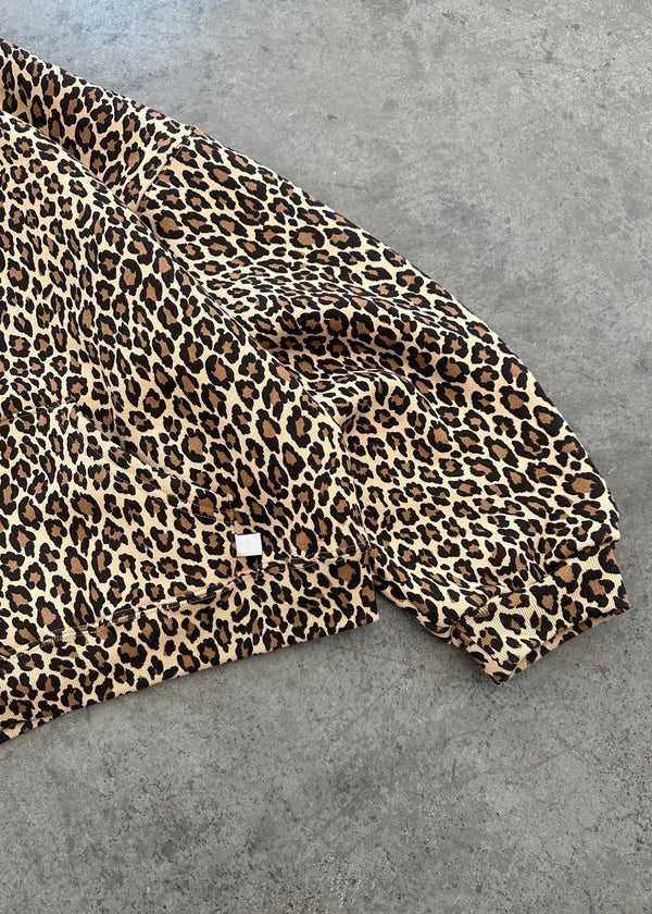 Drune | Leopardenmuster Hoodie und Jogginghose Set für Damen