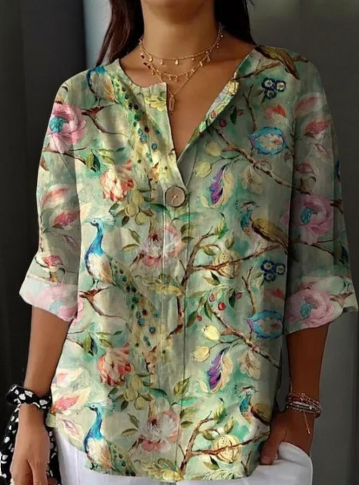 Drune | Elegante Blumenbluse