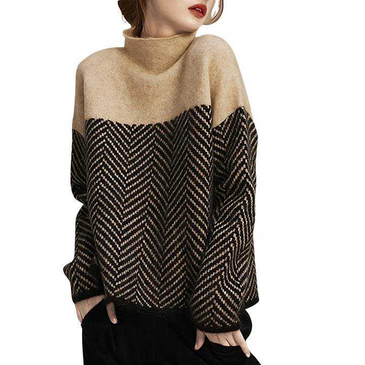 Drune | Eleganter Wollrollkragenpullover für Damen - Stilvoller und wärmer Pullover