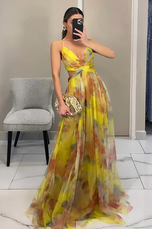Drune | Enchant My Love Print Maxi Kleid