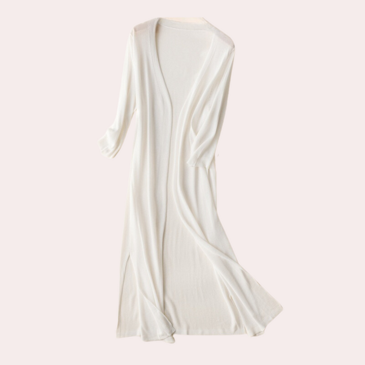 Drune | Damen Lange Weste Elegant Und Leicht Sommer Strickjacke Für Frauen