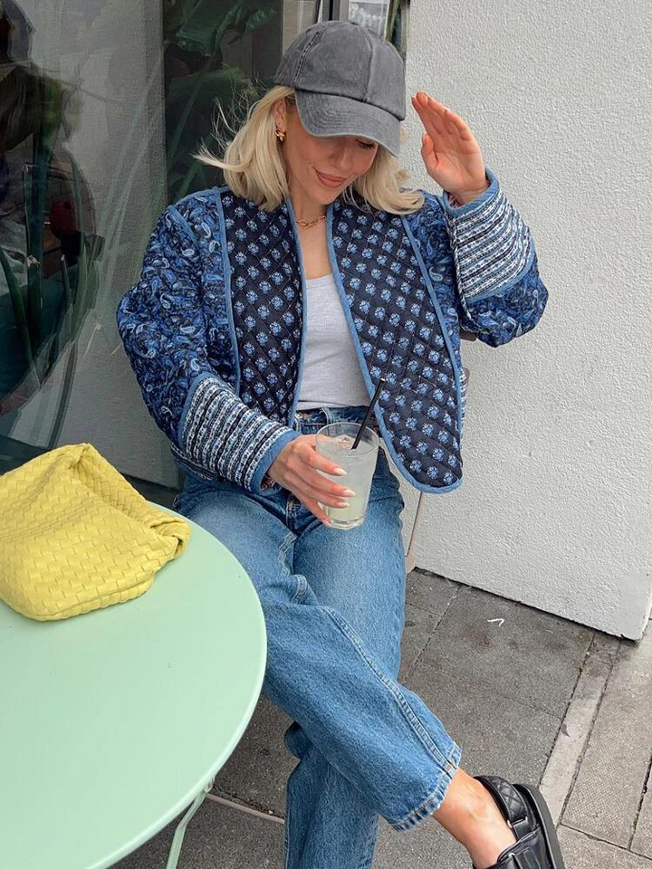 Drune | Wendbare Vintage-Patchwork-Blumenjacke für Frauen - Favorit im Frühling und Sommer 2025