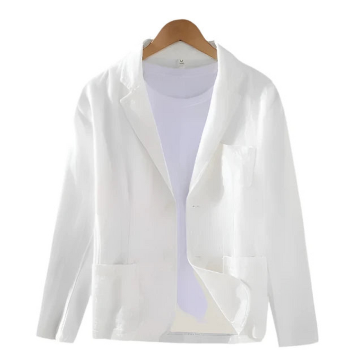 Drune | Herren Eleganter Italienischer Leinenblazer Charmante Jacke Für Männer