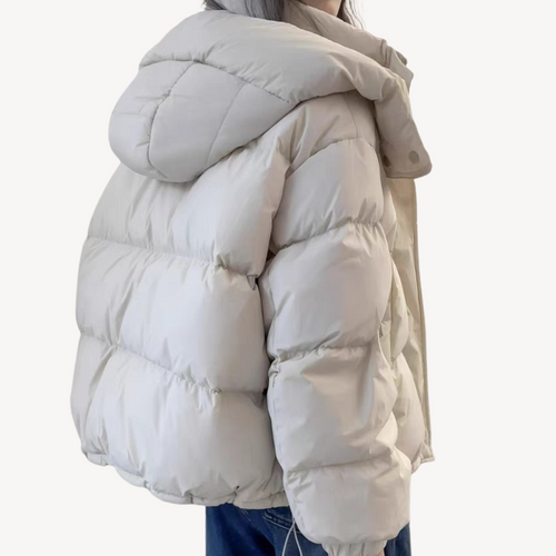 Drune | Übergroße Damen Pufferjacke mit Hohem Kragen und Reißverschluss
