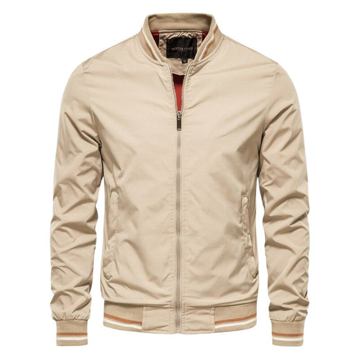 Drune | Herren Winterjacke Mit Vorderem Reißverschluss Und Geripptem Saum