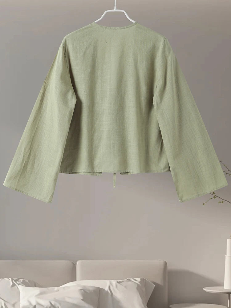 Drune | Damenbluse mit Puffärmel