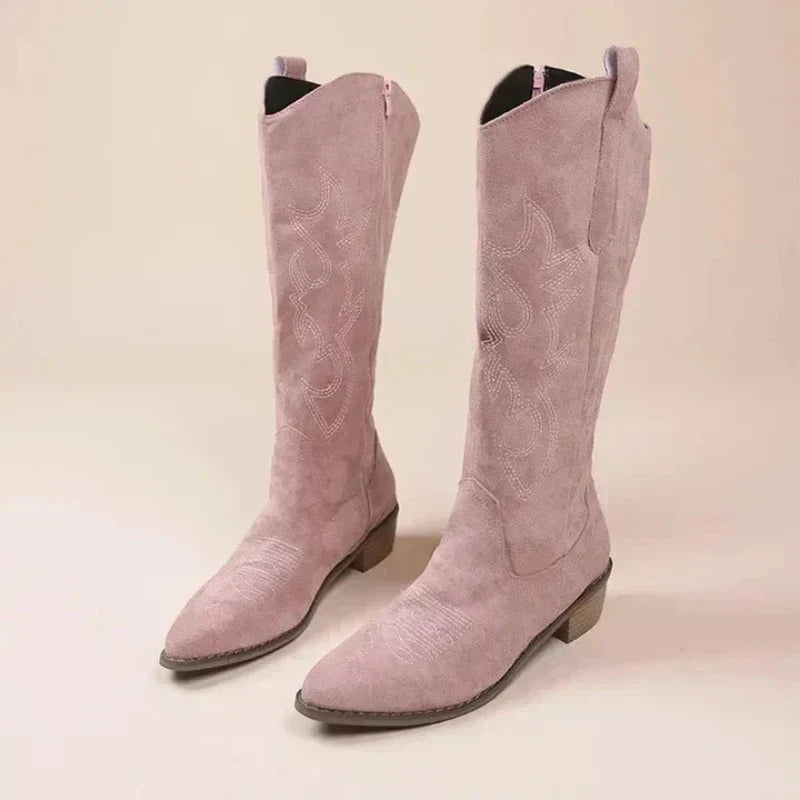 Hohe CowboyStiefel Für Damen Ideal Für Winter Drune