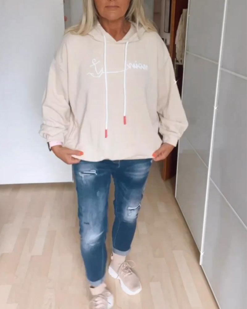 Drune | Kapuzenpullover mit Anker Print