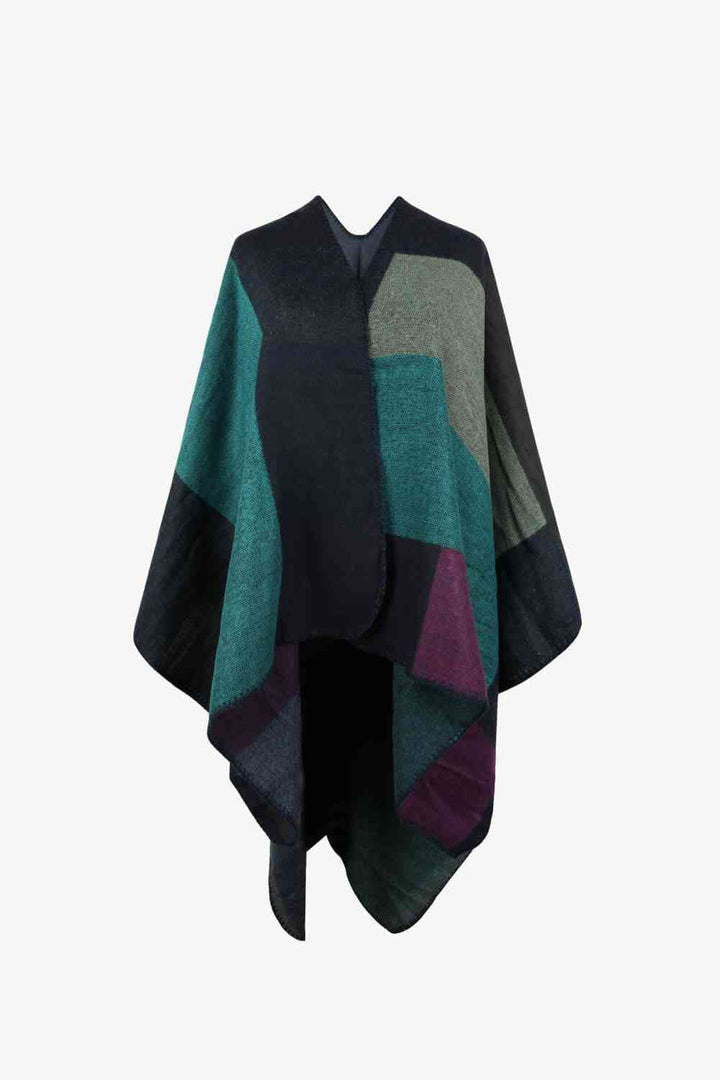 Drune | Poncho Mit Offenem Design Und Satten Farbtönen