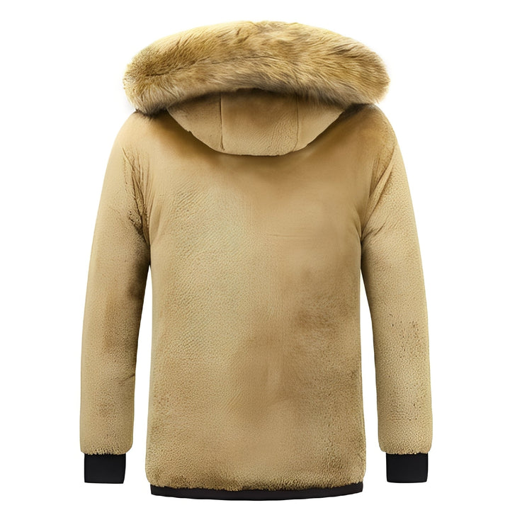 Drune | Warme Parkajacke mit abnehmbarem Kapuze für Männer