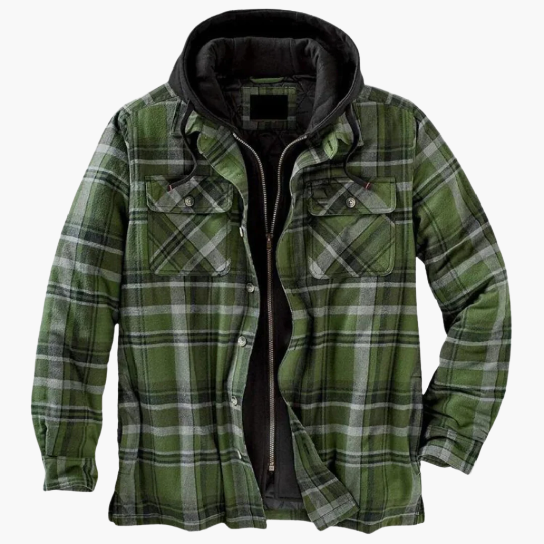 Drune | Freizeitjacke im Holzfäller-Stil mit Kapuze - Zeitlos & Warm für Outdoor und Alltag