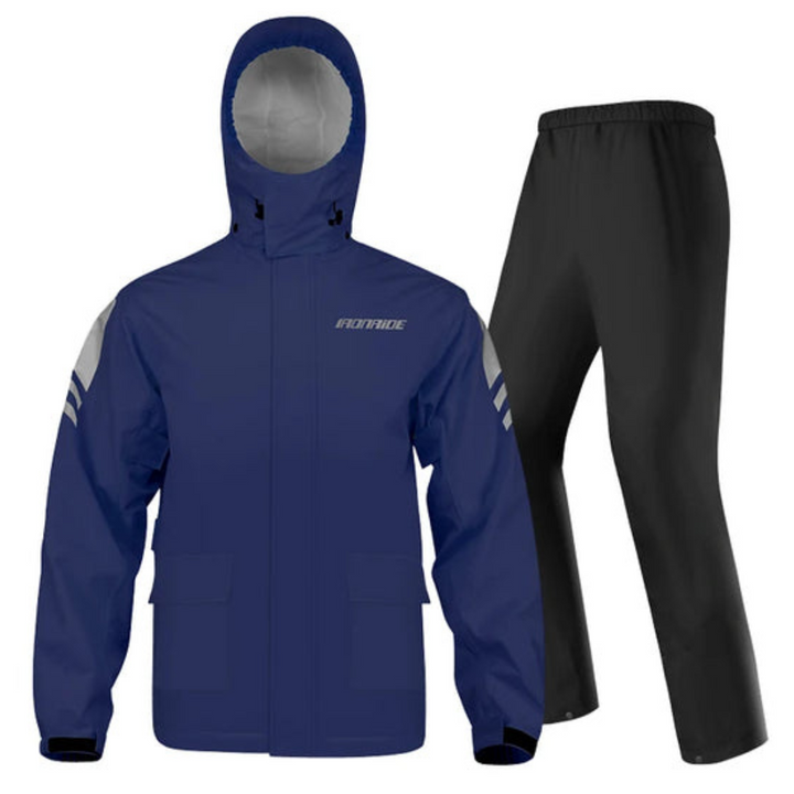 Drune | Wasserdichte Motorrad-Regenjacke ergonomisch - Unisex winddicht