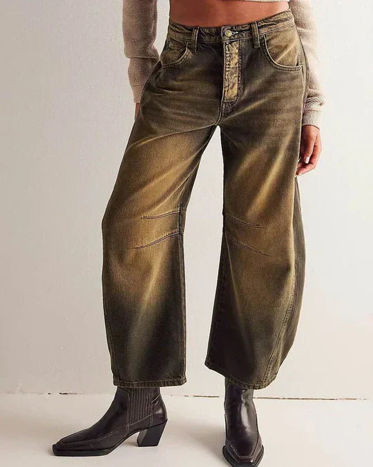 Drune | Mitteltaillierte Röhrenjeans für Frauen