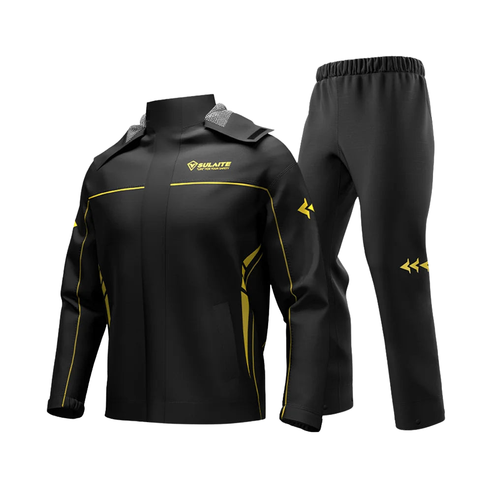 Drune | Unisex Motorrad Regenjacke wasserdicht und atmungsaktiv - Leichtes Design