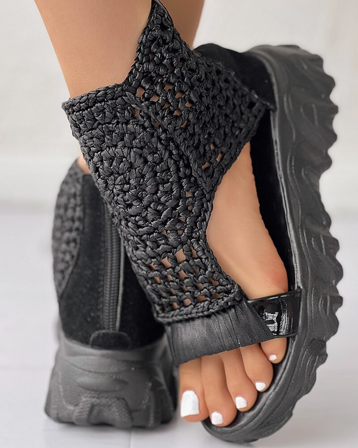 Drune | Gestrickte Elastische Sommersandalen