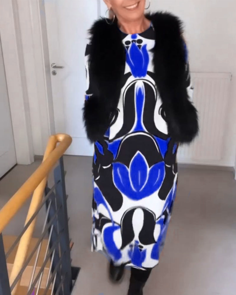 Drune | Rundhals Kleid