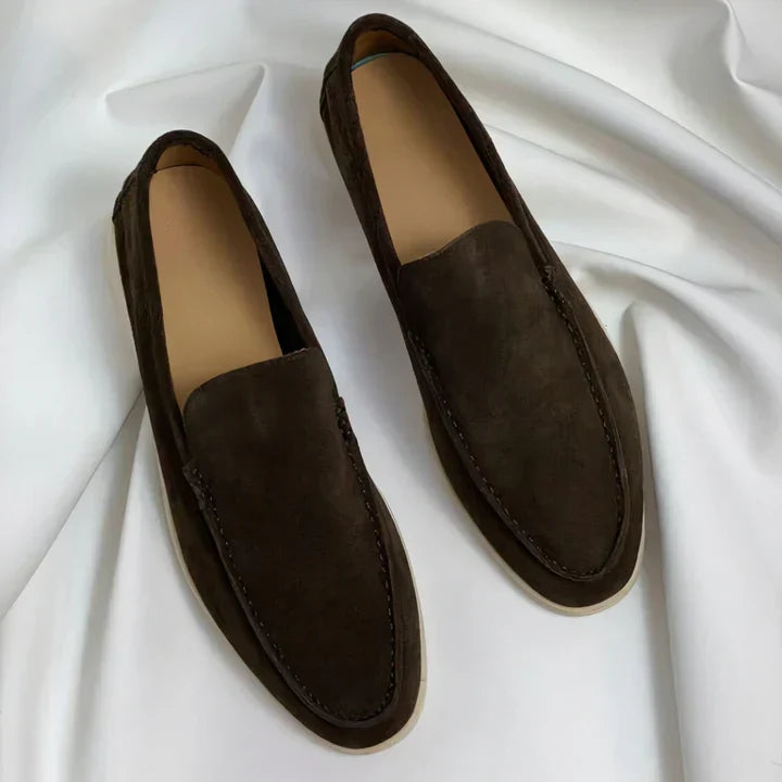 Vintage Leder Herren Slipper Drune