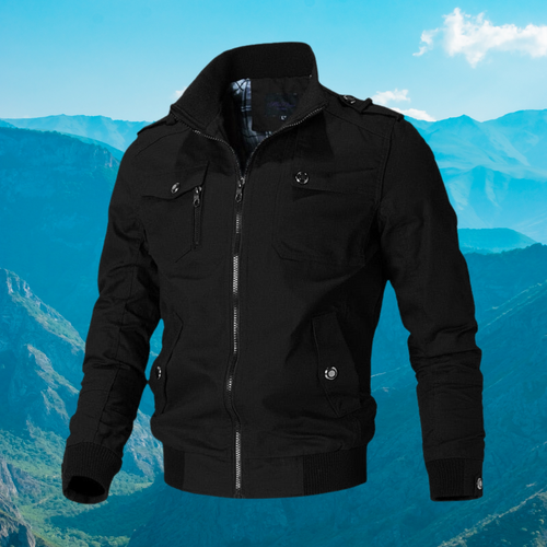 Drune | Bomberjacke Mit Stilvollem Reißverschluss
