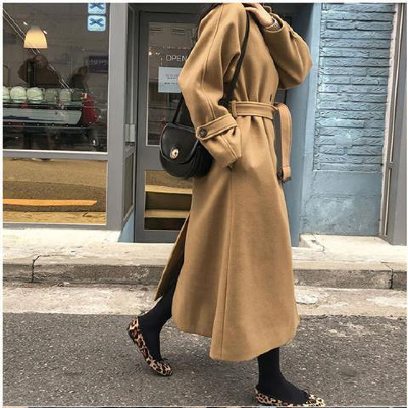 Drune | langer Damenmantel - bequemer Trenchcoat
