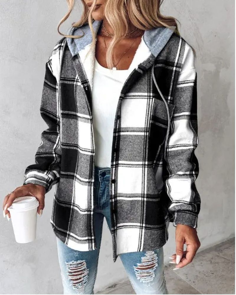 Drune | Weiche Flanell Bedruckte Jacke