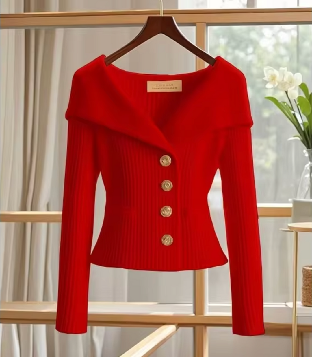 Drune | Gestrickte Kurze Strickjacke