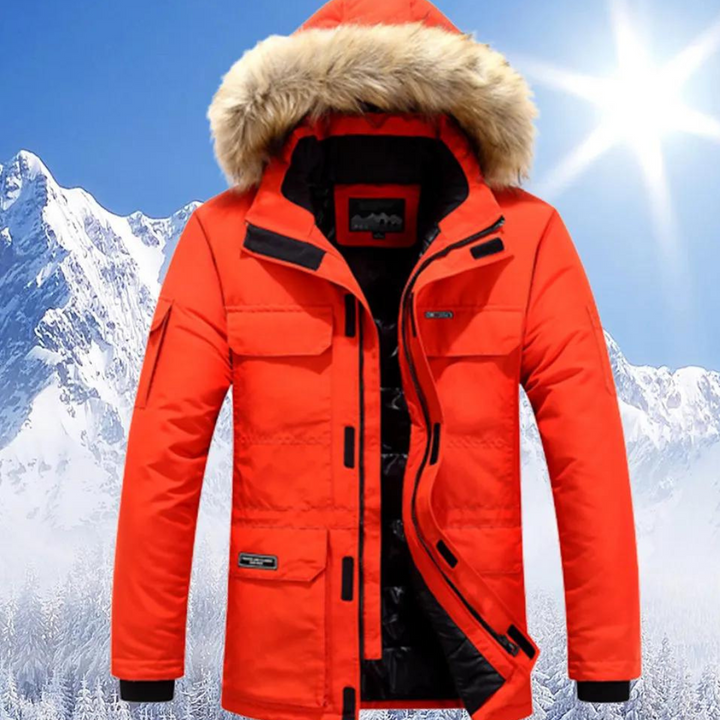 Drune | Parka Herren mit Pelzukragen