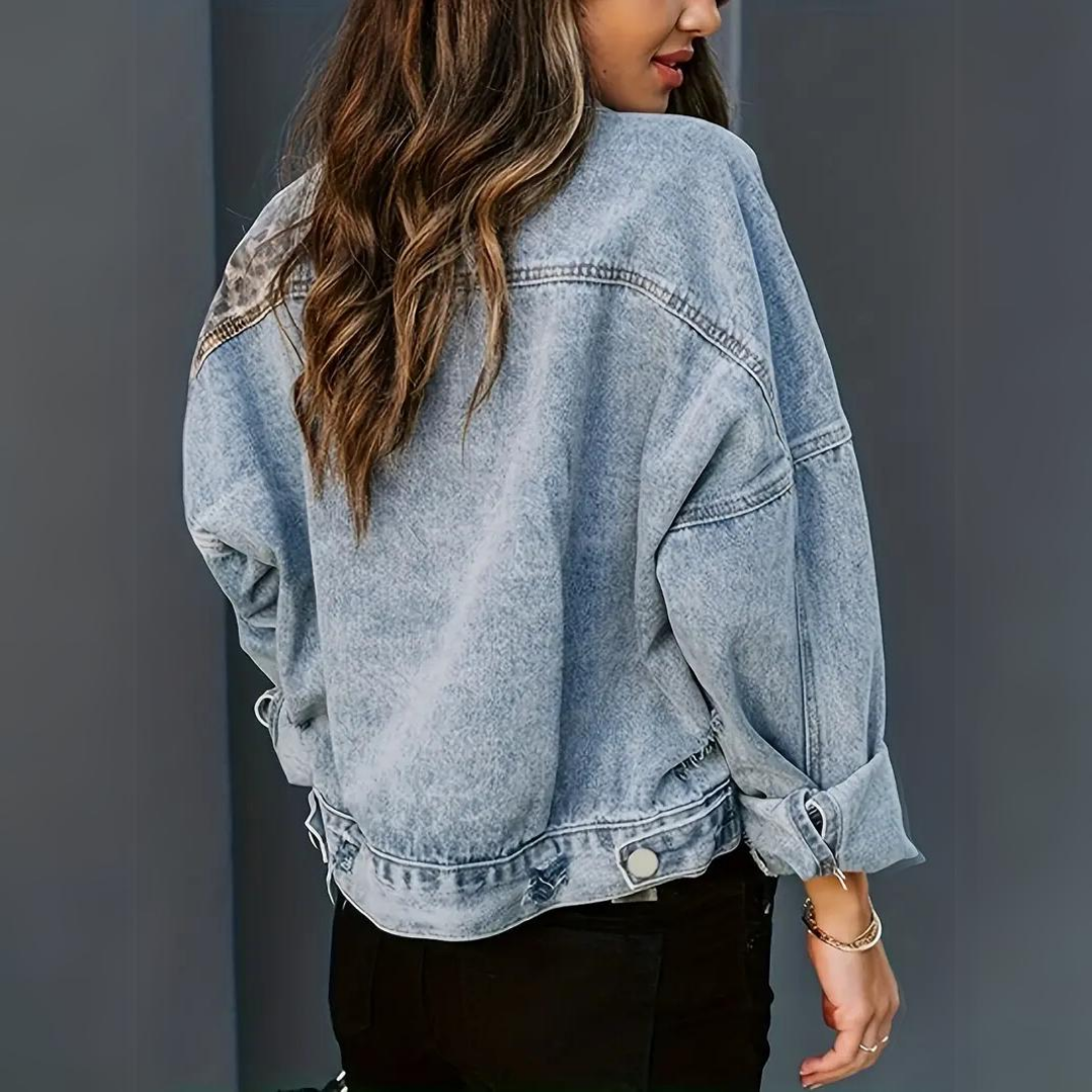 Drune | Trendige Jacke mit Leopardenmuster