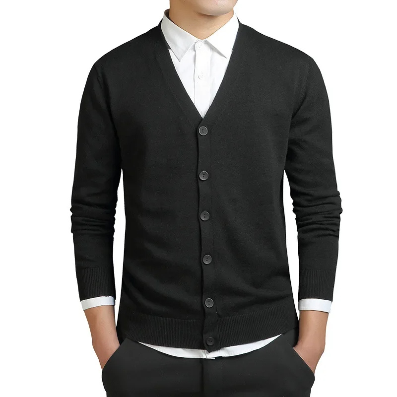 Drune | Herren Strickjacke Mit Knöpfen, V-ausschnitt, Leichtes Material, Slim Fit Design