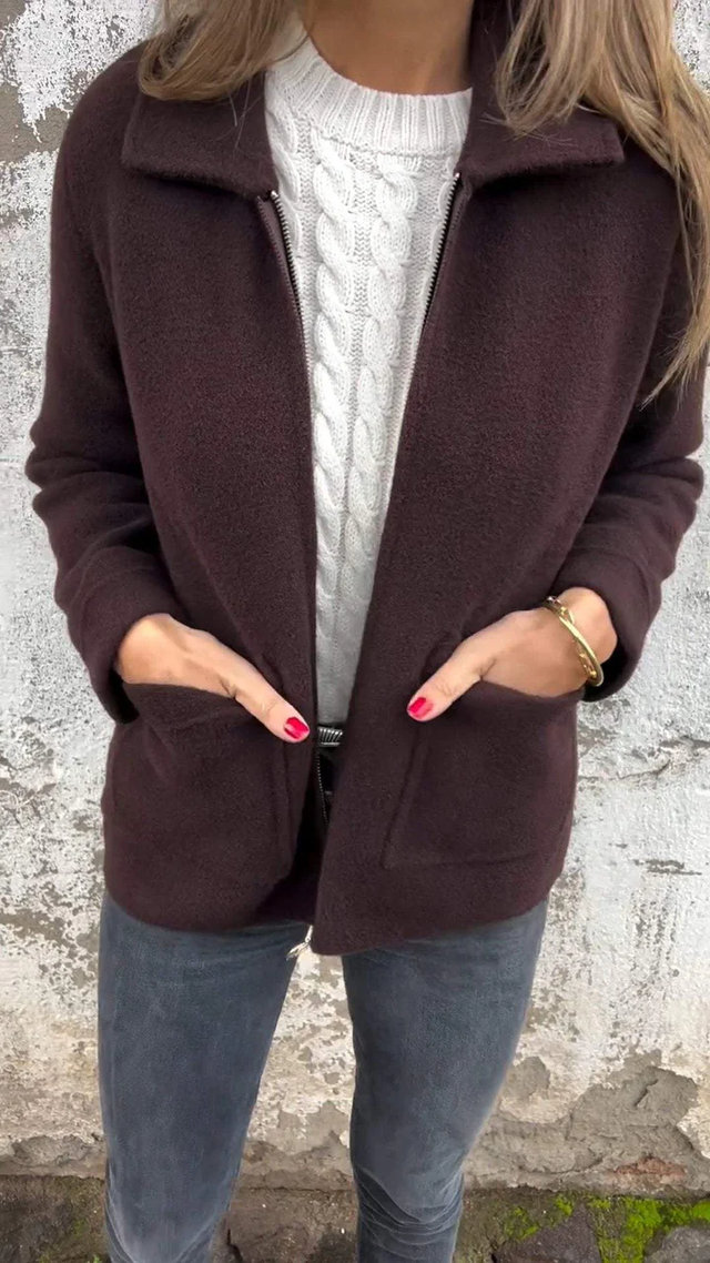 Drune | Zip up Kurze Jacke Modern Minimalistische Oberbekleidung