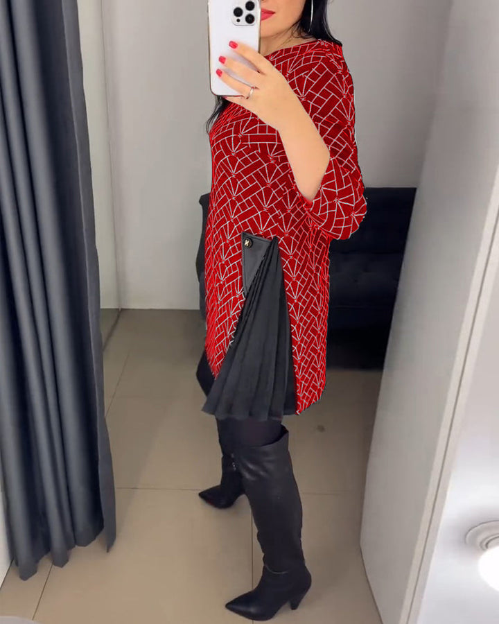 Drune | Bequemes Kleid mit Rundhalsausschnitt