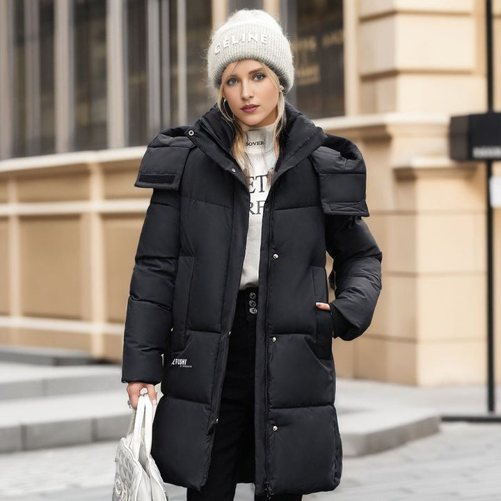 Drune | Stylische Kapuzen Baumwolljacke mit Ärmellogo