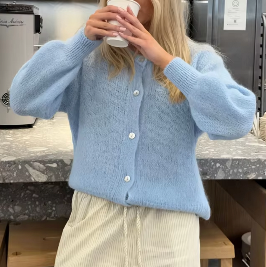 Drune – Gebreid vest met knoopsluiting