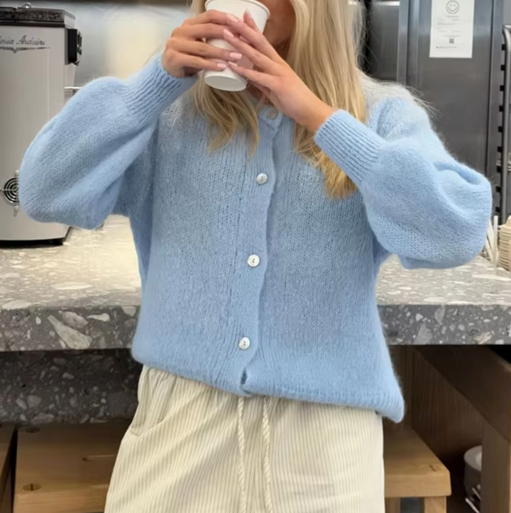Drune – Gebreid vest met knoopsluiting