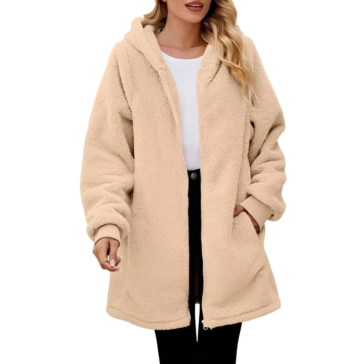 Drune | Bequeme Damen-Fleecejacke mit Kapuze