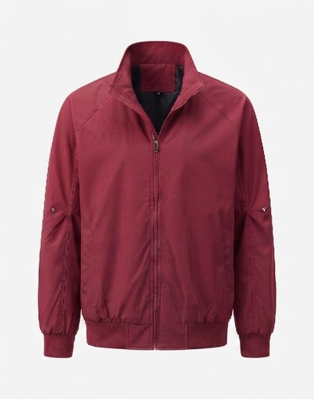 Leichter urbaner Blouson für Herren mit Stehkragen, elastischem Saum und Ärmeltasche
