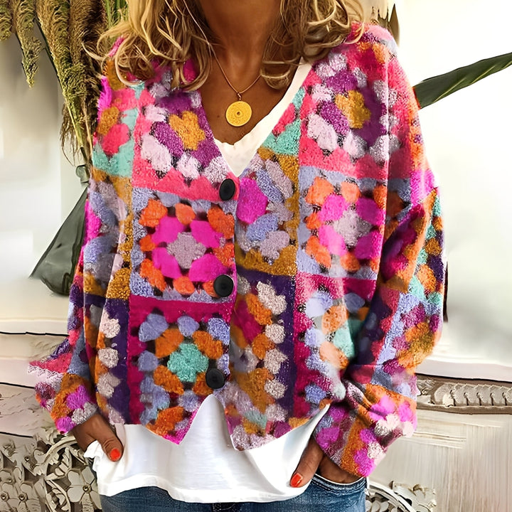 Drune | Gemütlicher, weicher Damenpullover mit Muster
