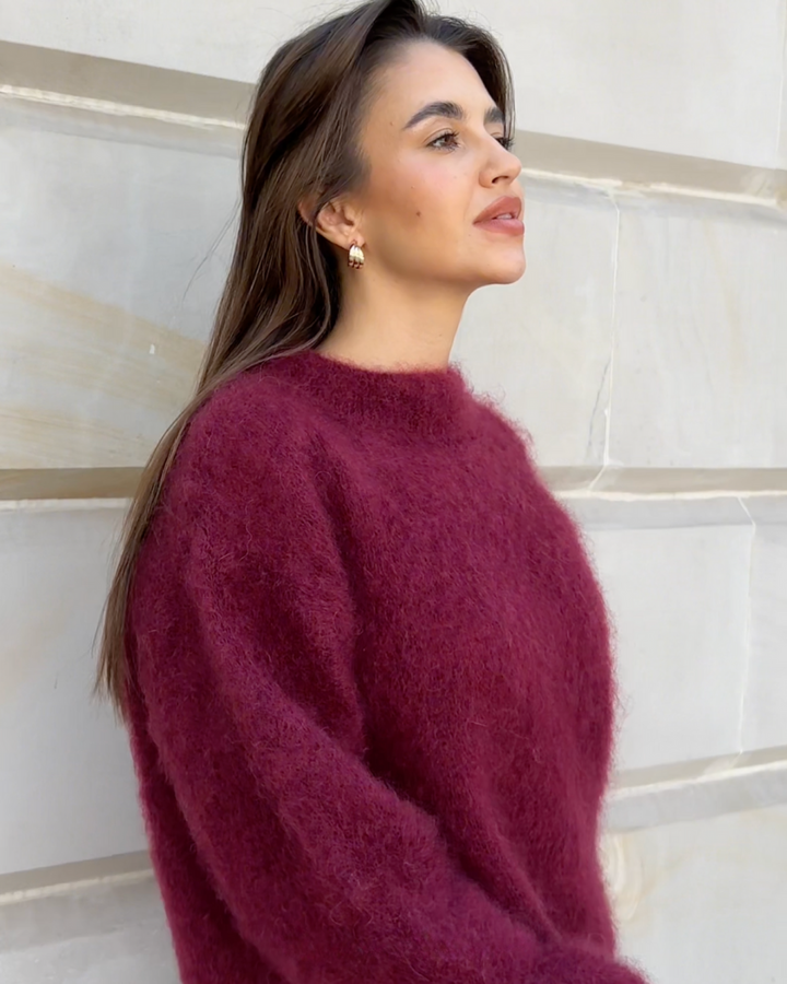 Drune | Mohair Mischpullover mit Rundhalsausschnitt