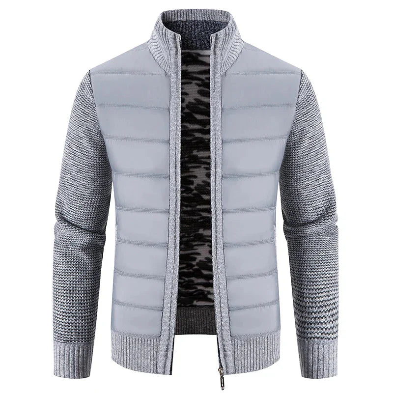 Drune | Hybridjacke Aus Gesteppter Strickware Für Herren