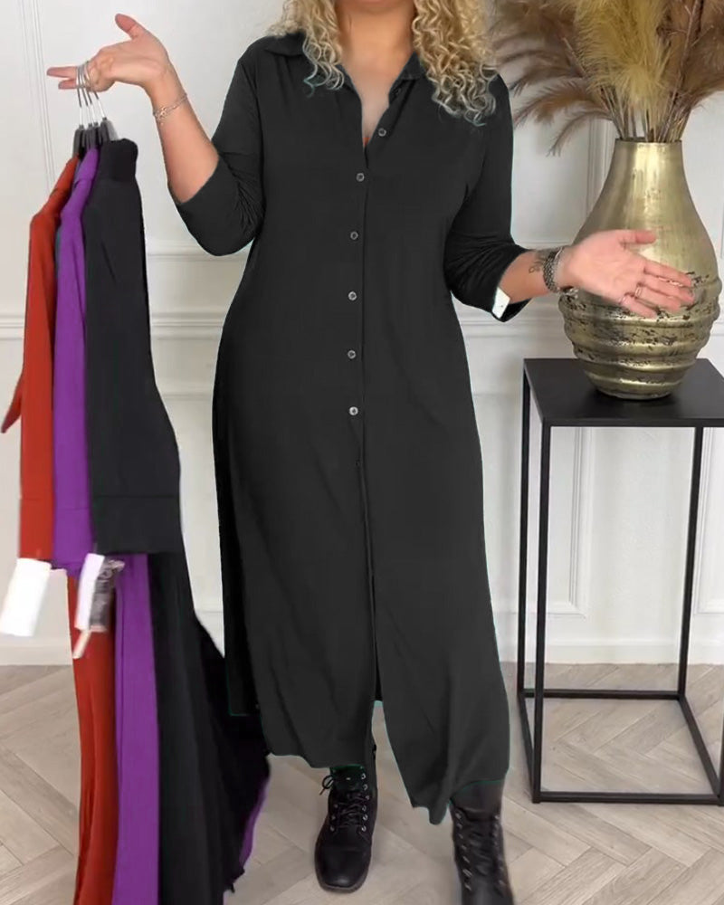 Drune | Hemdkleid mit Knöpfen