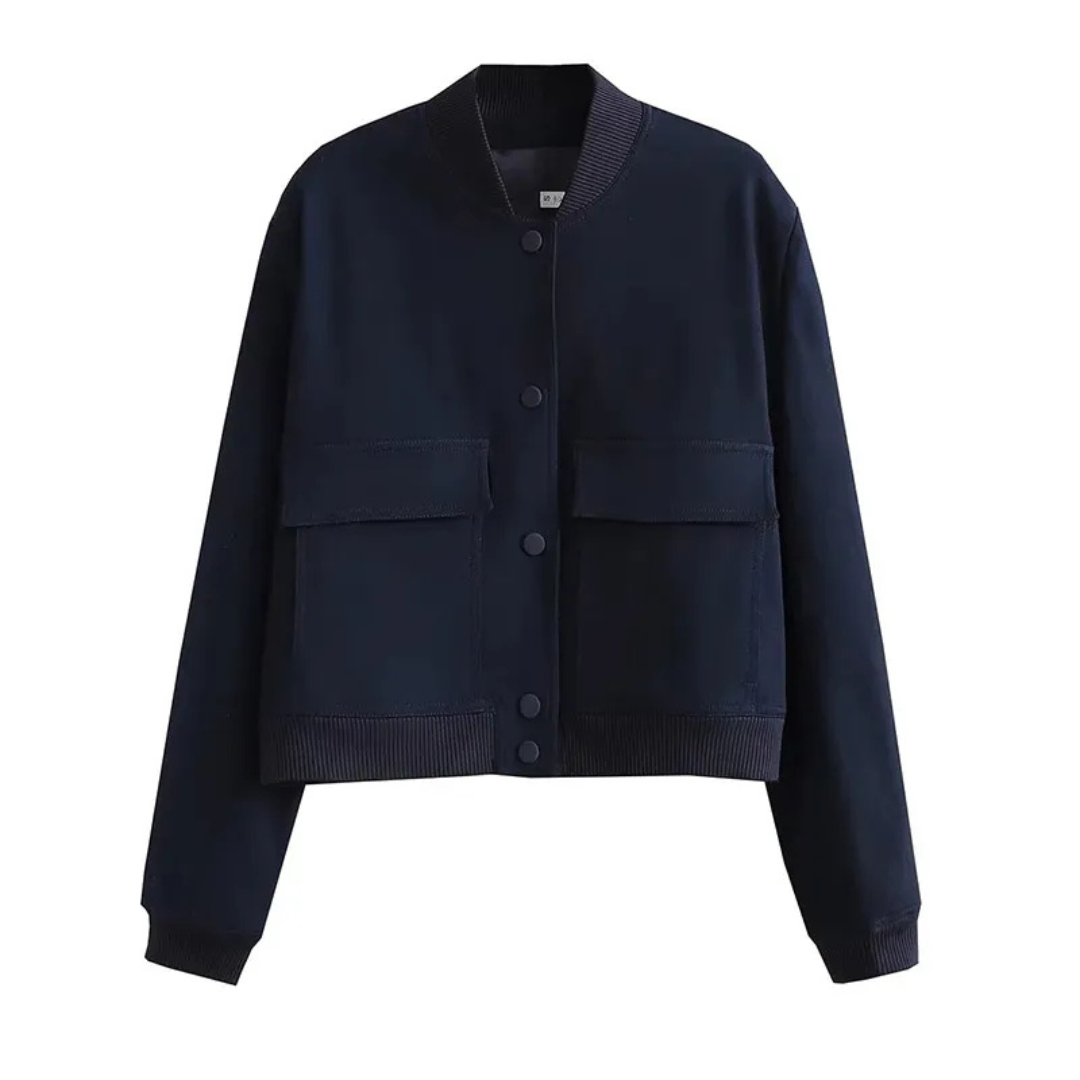 Drune | Kurze Jacke mit Rundhalsausschnitt für Frauen