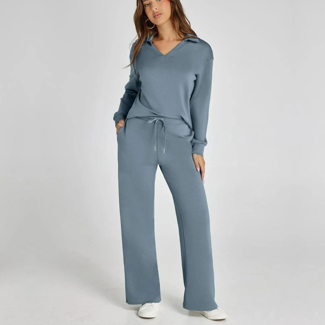 Drune | Damen Loungewear Satz mit Weiten Hosen