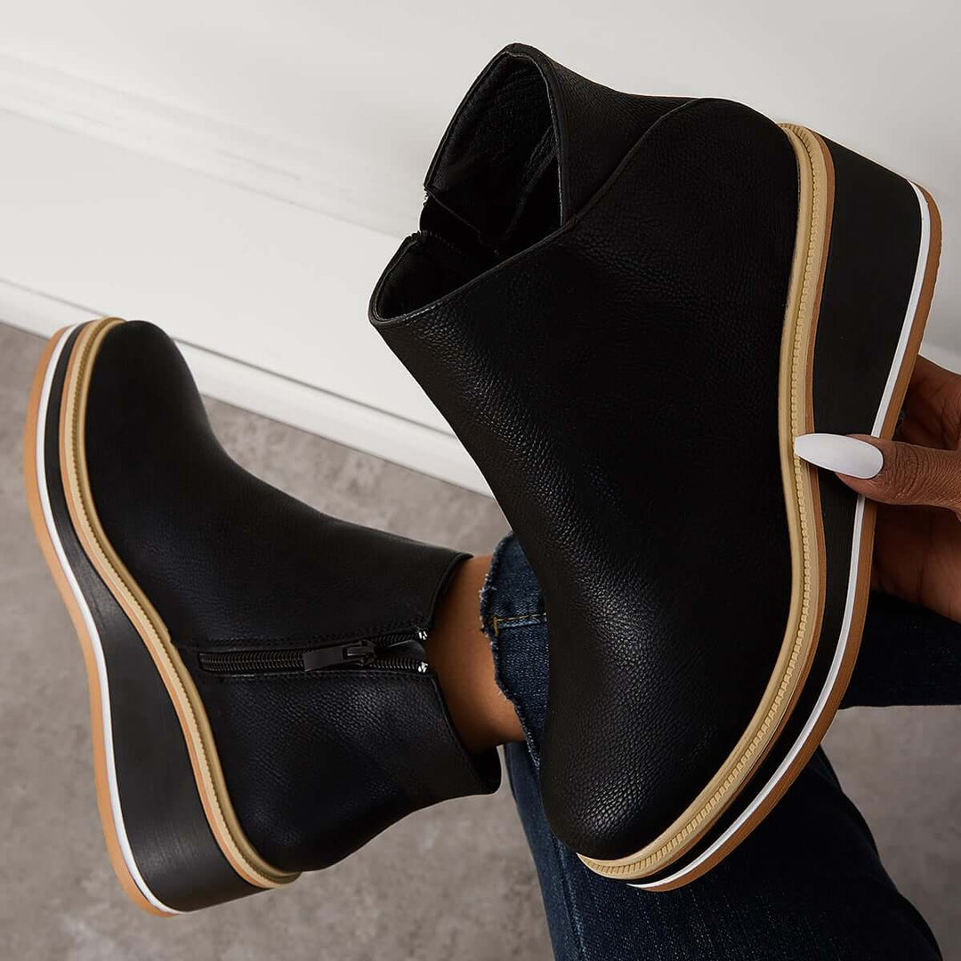Drune | Stiefelette mit Seitenreißverschluss