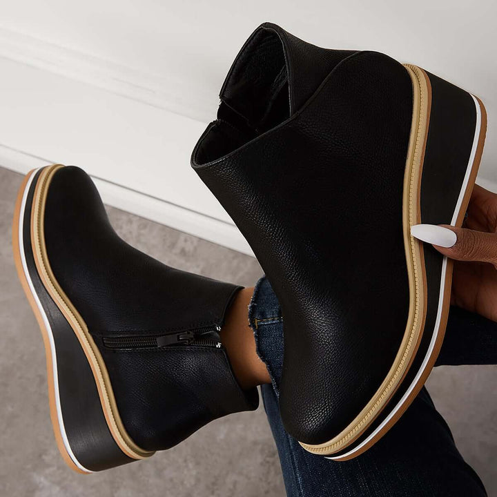 Drune | Stiefelette mit Seitenreißverschluss