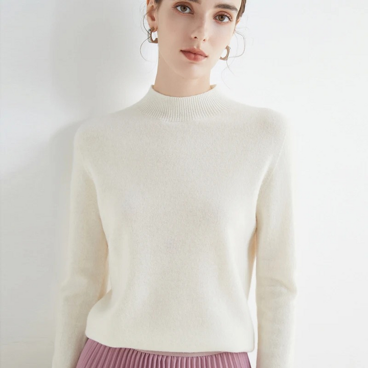 Drune | Cashmere Pullover Damen Rundhals Weicher und Leichter Strickpullover