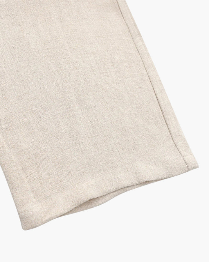 Drune | Leichte Slim Fit Herren Sommer Leinenhose Mit Kordelzug