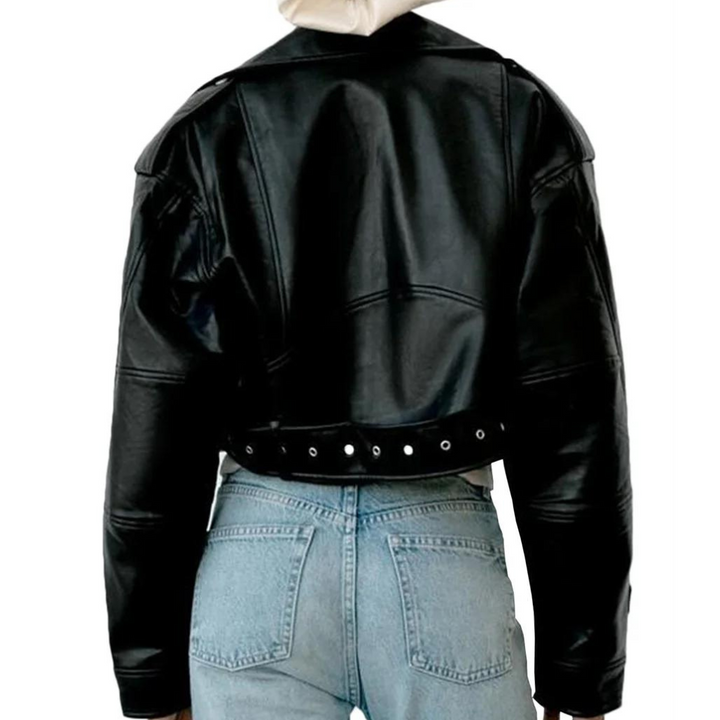 Drune | Slim-Fit-Lederjacke für Frauen