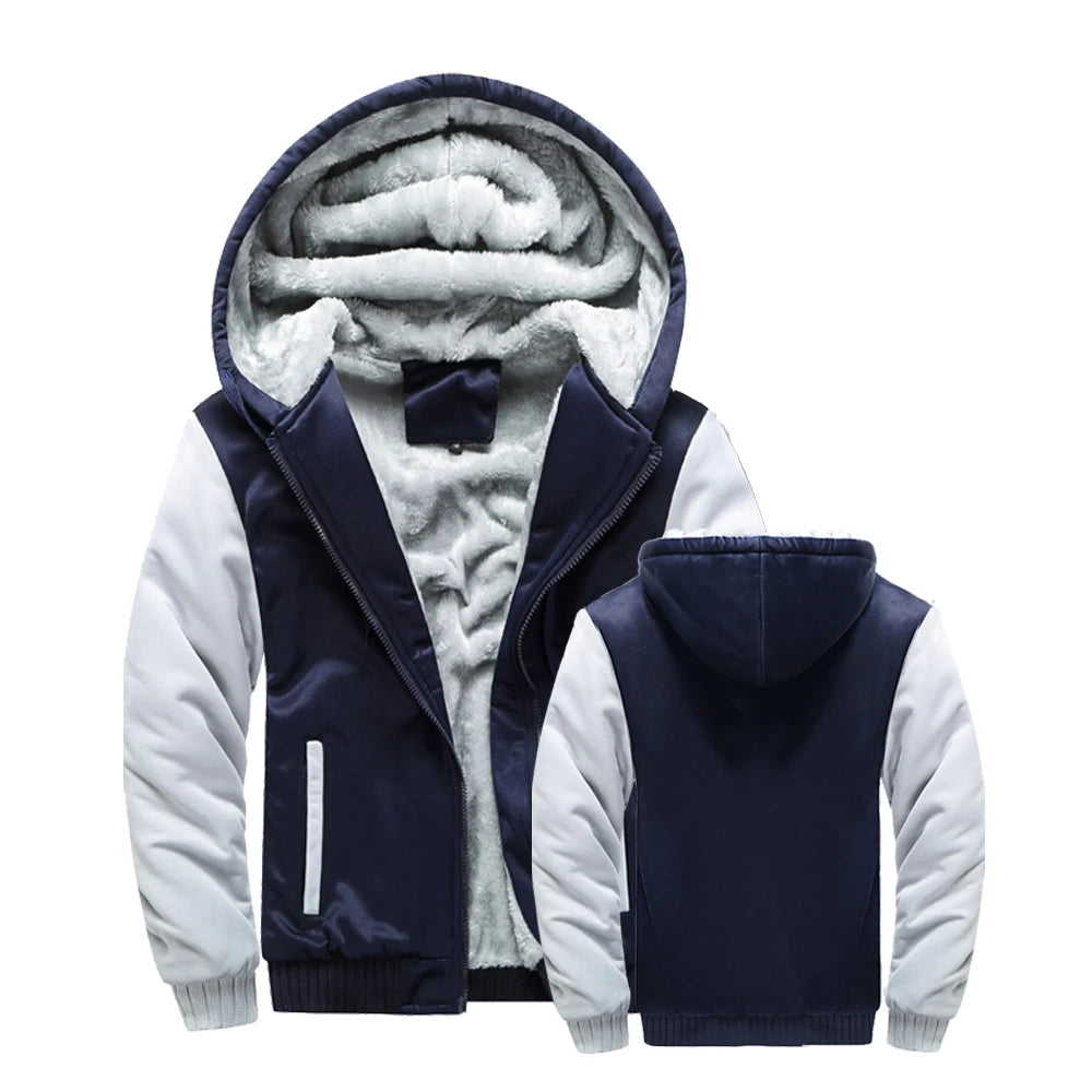 Drune | Herrenjacke Fleece Kapuze